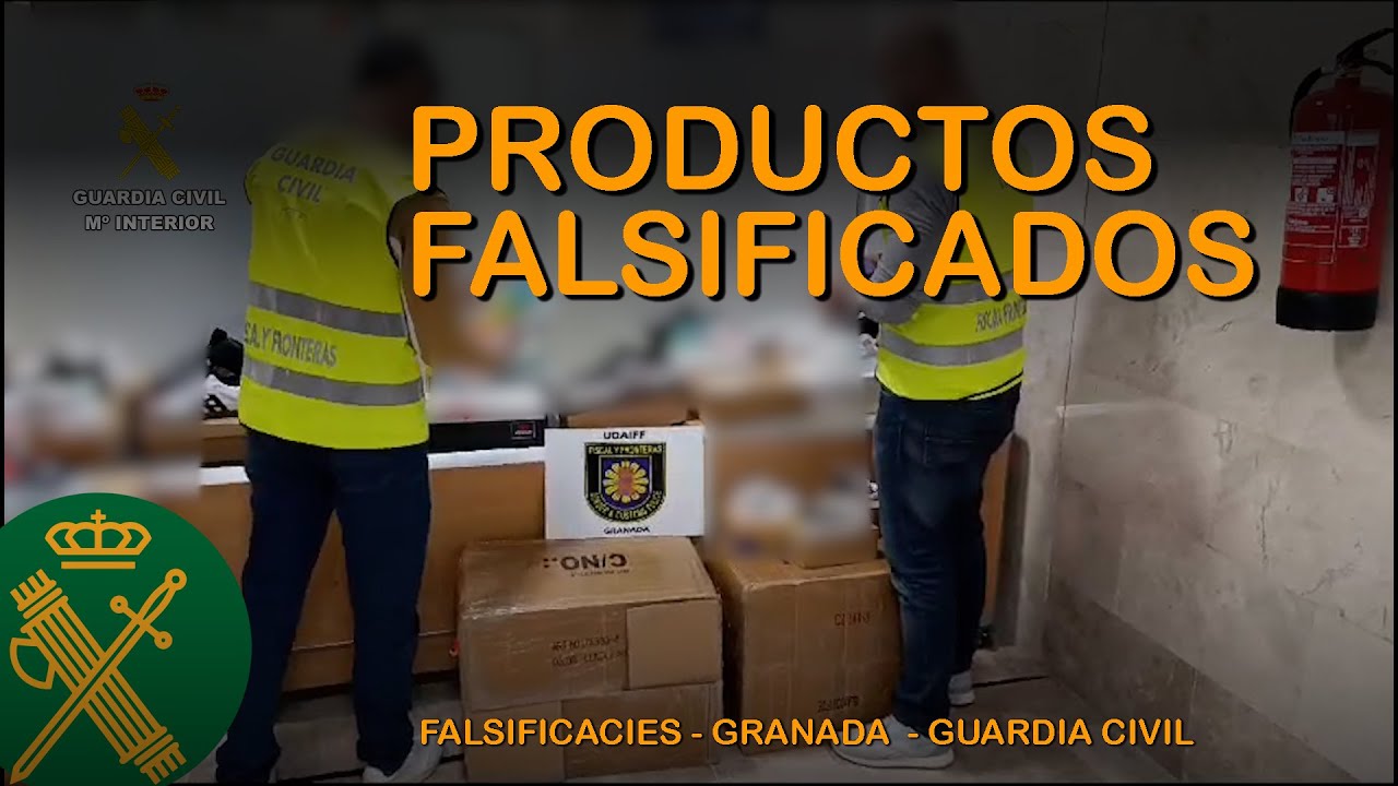 Intervenidos en Granada más de 10.000 productos falsificados de conocidas marcas.