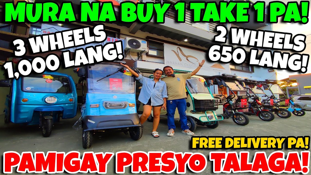 3 WHEELS 1K LANG! 2 WHEELS 650 LANG! MAY BUY 1 GET 1 PA! PRESYONG PAMIGAY TALAGA! FREE DELIVERY PA!