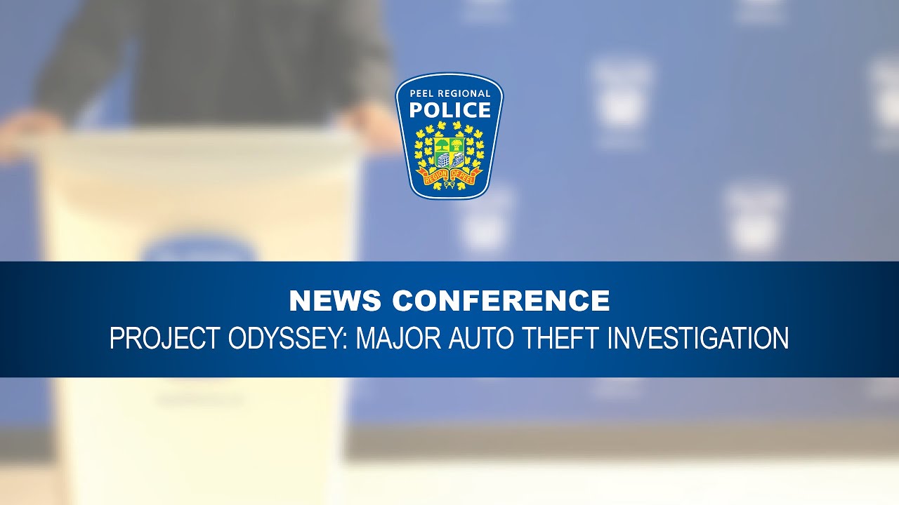 NEWS CONFERENCE: Project Odyssey - Major Auto Theft Investigation