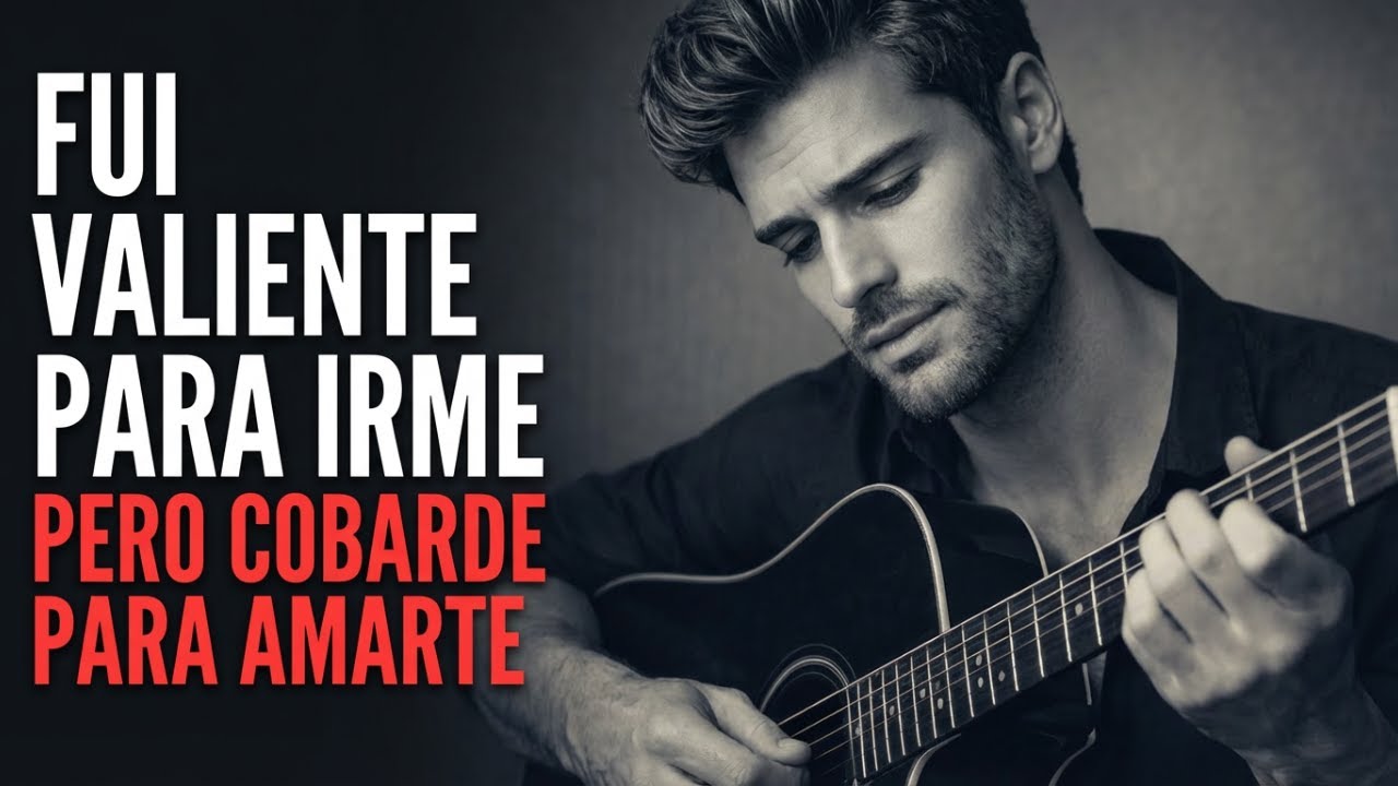 Fui valiente para irme, pero cobarde para amarte | Balada acústica española