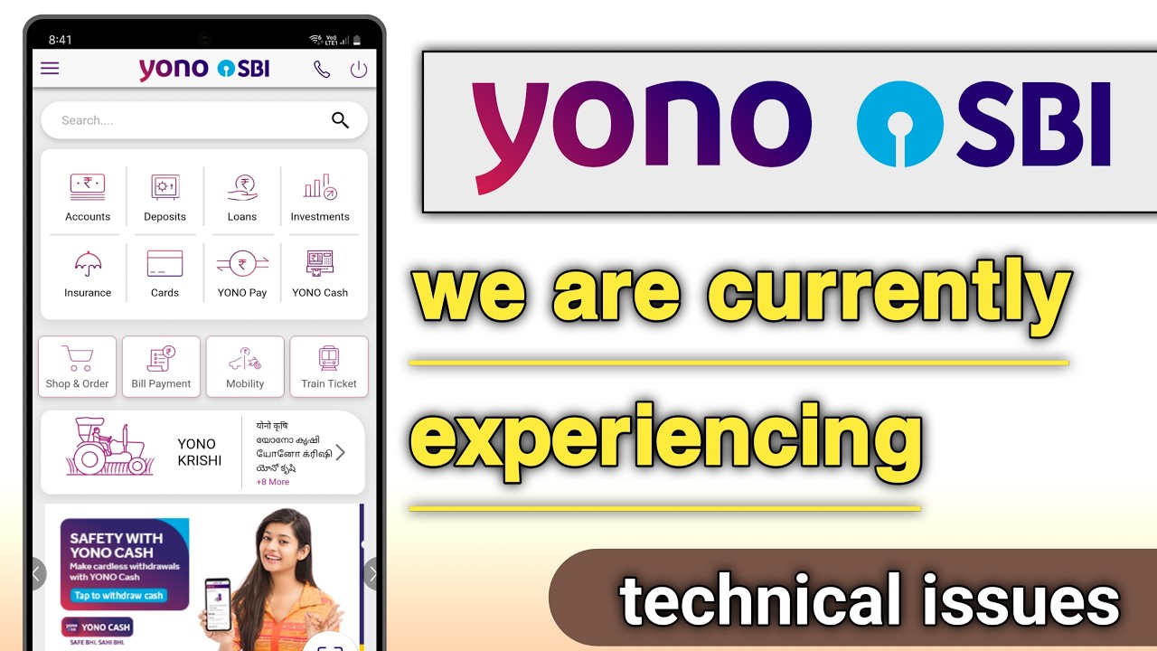 yono sbi we are currently experiencing technical issues