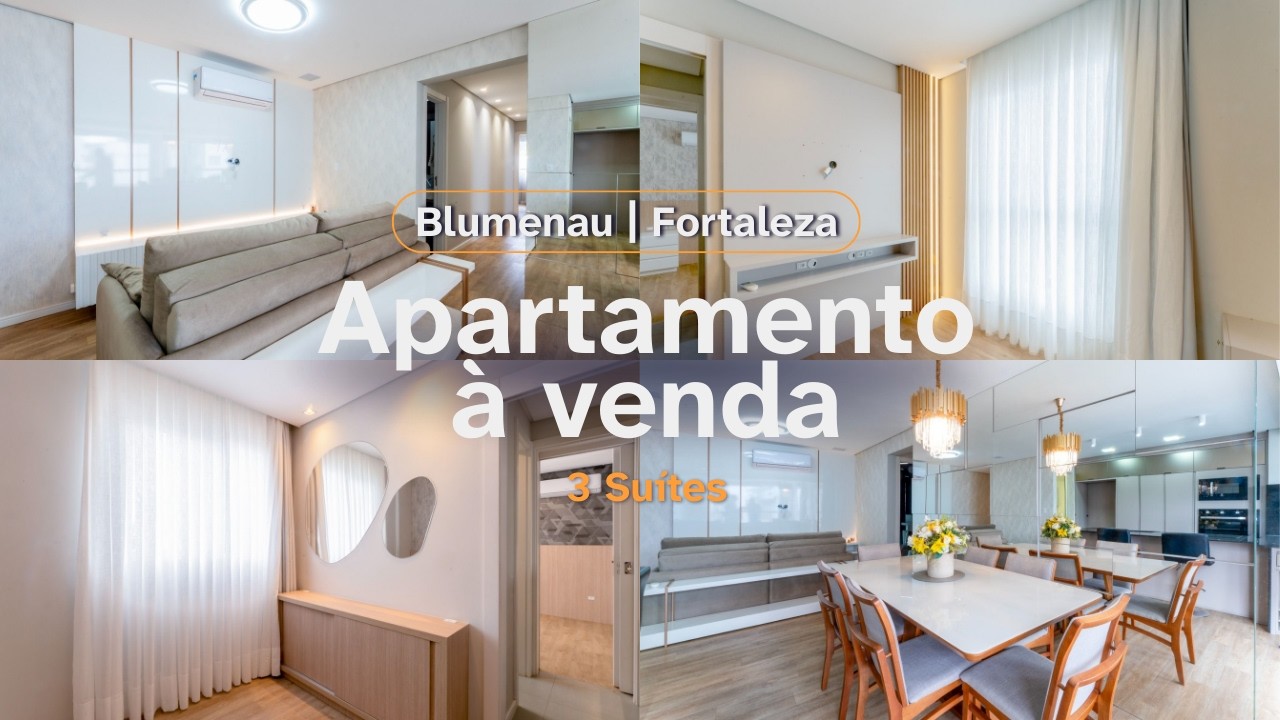 Apartamento à venda com 3 suítes, 98m² no bairro Fortaleza em Blumenau/SC