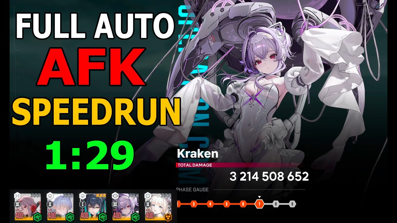 NIKKE: FULL AUTO AFK S7 KRAKEN SPEEDRUN [Liberalio Edition]