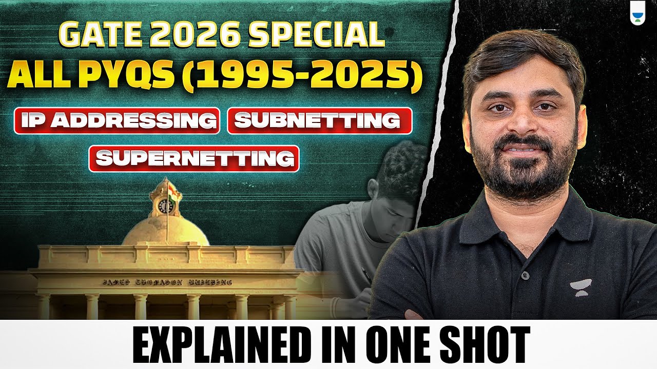 GATE 2026 Special | All PYQs (1995-2025) on IP Addressing, Subnetting & Supernetting | One Shot