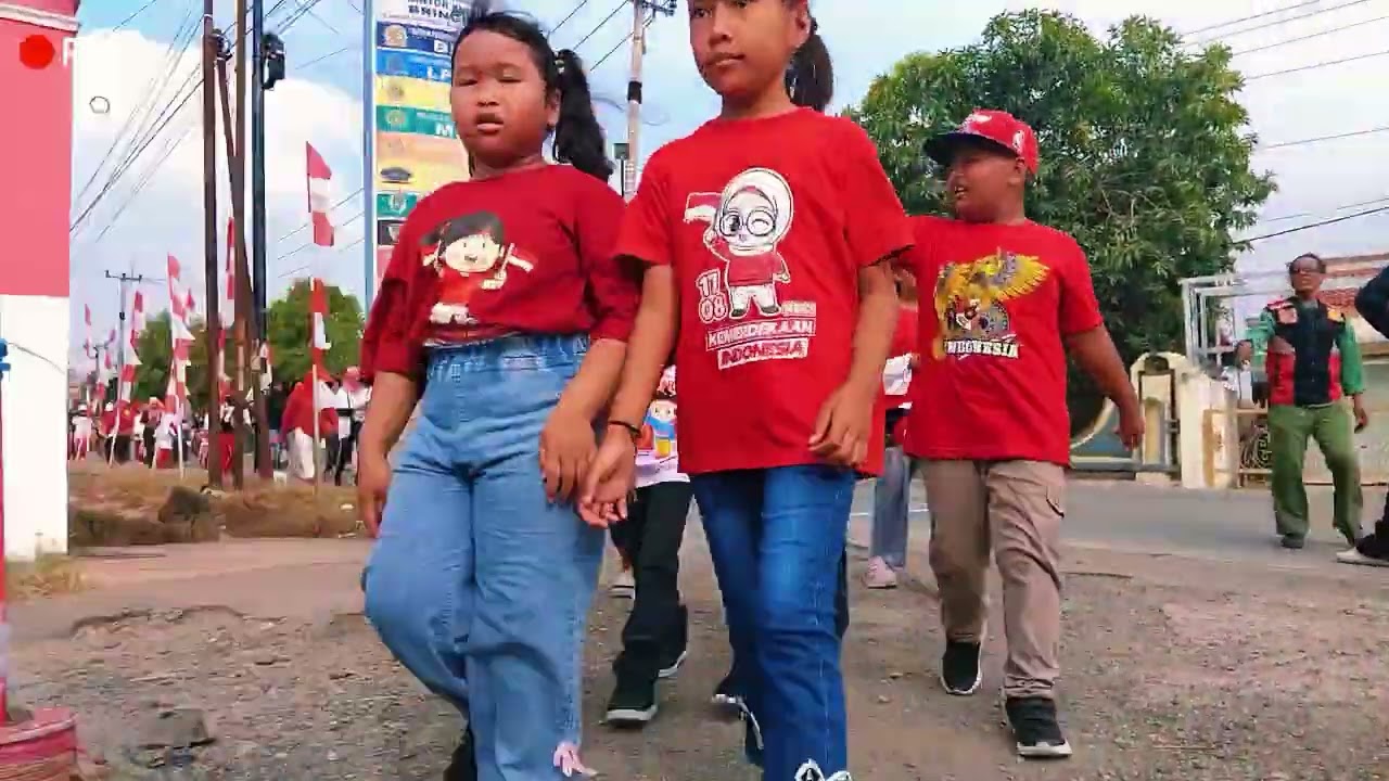 Jalan sehat HUT RI KE 80 DESA BRINGIN