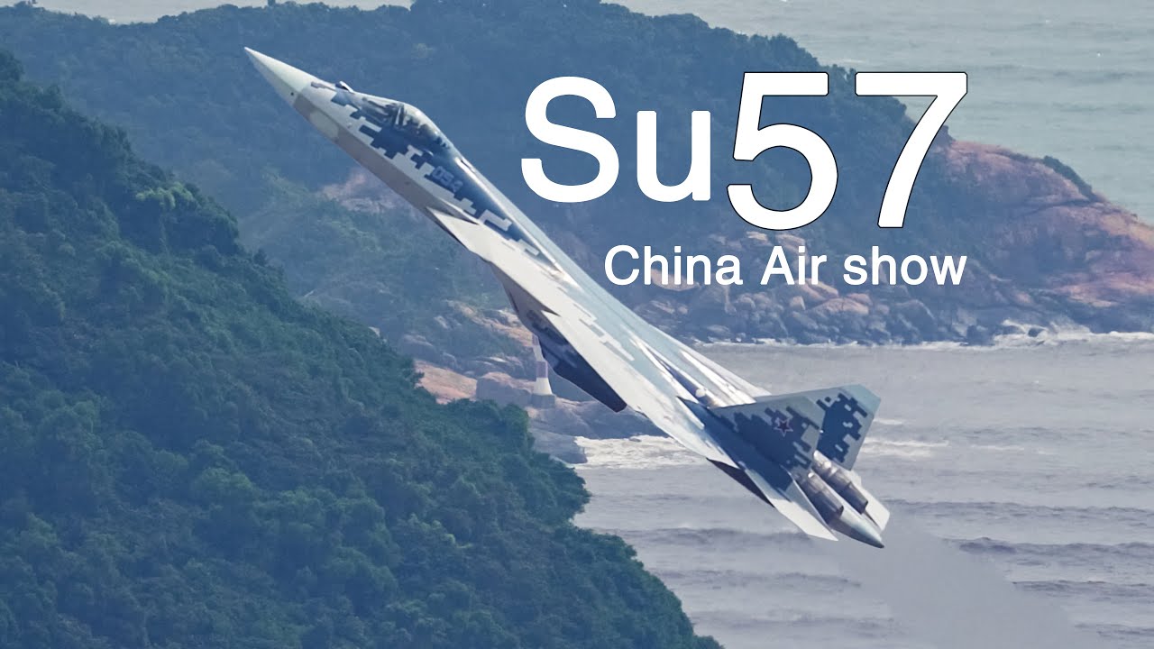 Russia Su-57 Cobra maneuver China Air Show  Many Maneuvers