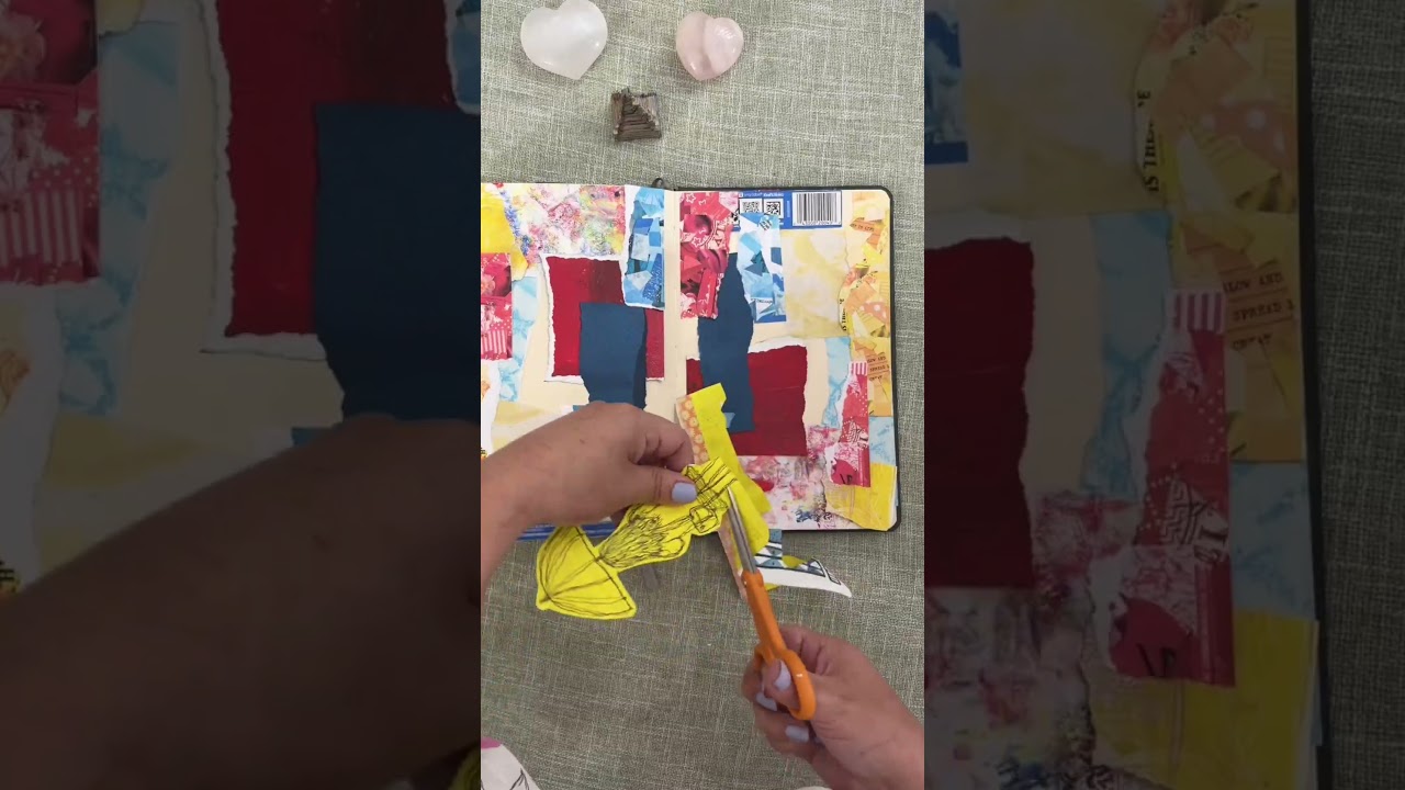 Collage Journal With Me! #creativejournaling #collagejournal  #journalspread