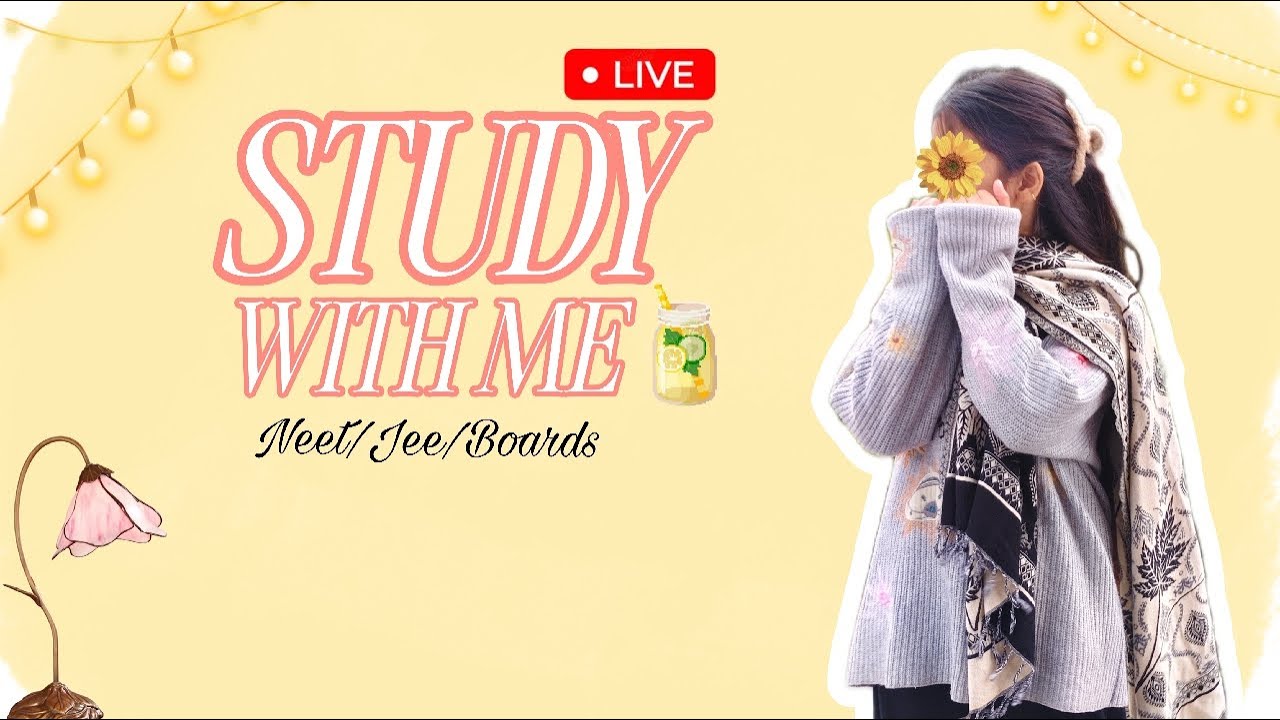 Study With Me Live | Silent Late NightStudy #productivelivesession