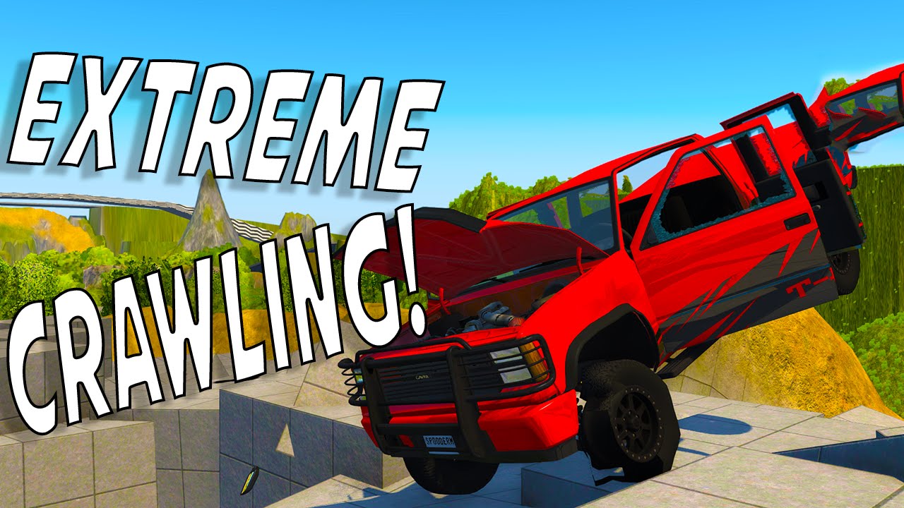 EXTREME ROCK CRAWLING! - BeamNG Drive AllStarThrash The Map of Even More!  Part 2