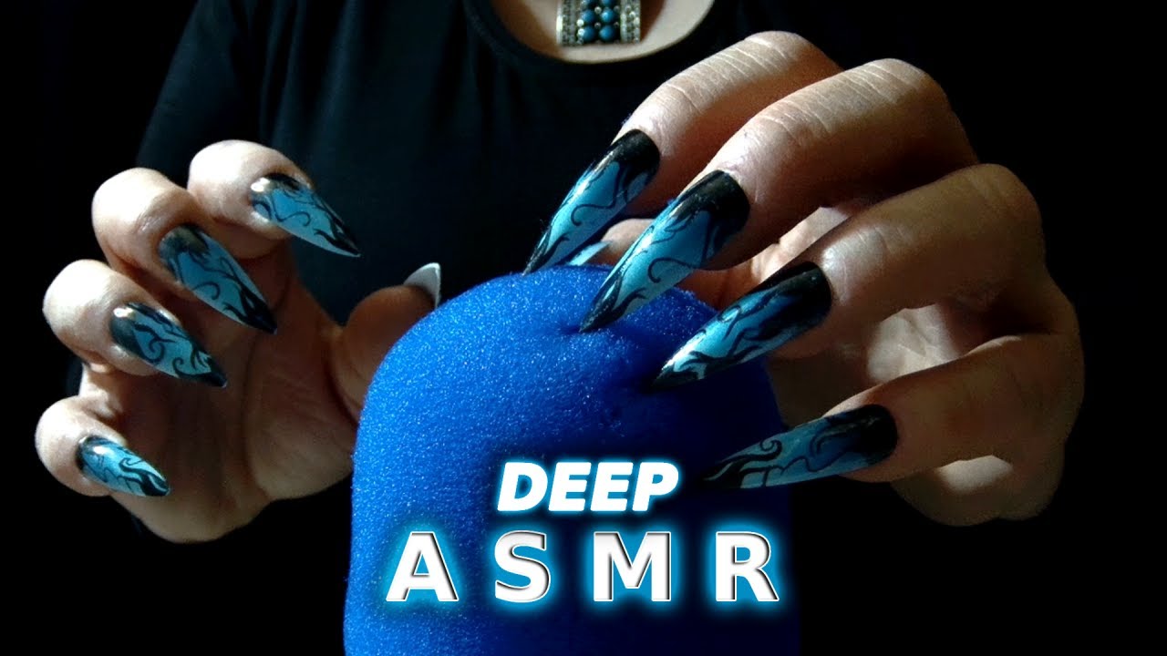 ASMR Slow, Deep and Deliciously Crunchy Scratching with SHARP Nails that DESTROYS the Foam Cover