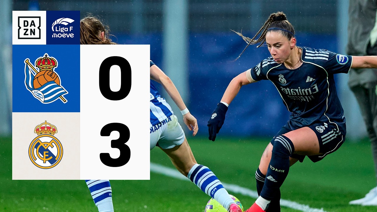 Real Sociedad vs Real Madrid CF (0-3 ) | Resumen y goles | Highlights Liga F
