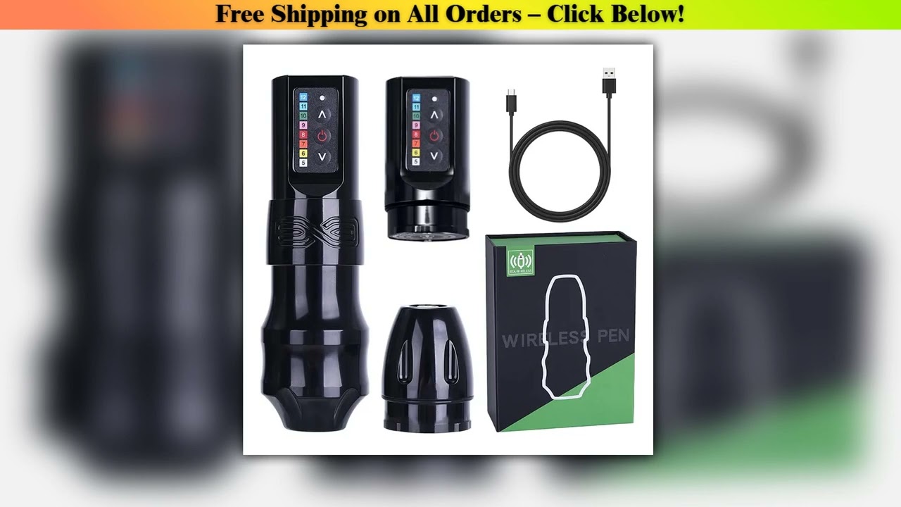 FK Wireless Cartridge Tattoo Machine Pen Rotary Wireless Battery Pen Portable Power Pack 1500mAh