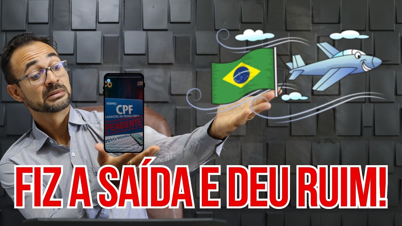 FIZ A SAÍDA FISCAL E MEU CPF DEU PENDENTE! CUIDADO COM AS MULTAS!