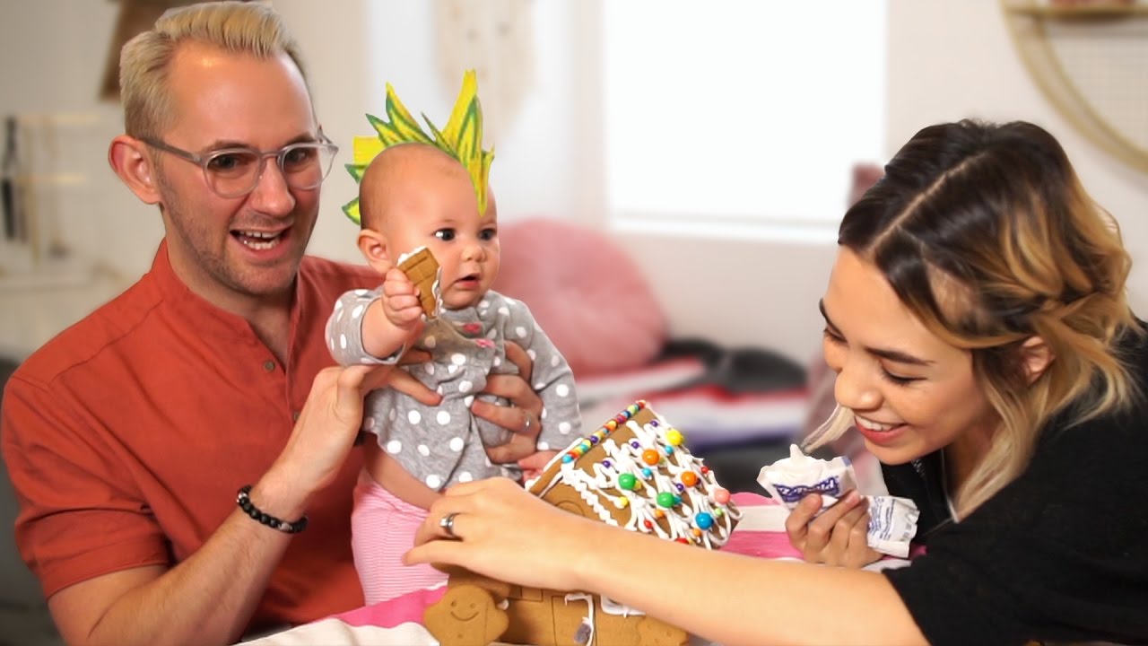 Gingerbread House Challenge | Baby Godzilla!!