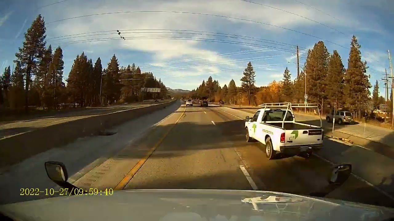 Clark Sullivan Construction MORON Reckless Aggressive Driving Construction Zone Cutting off Truck