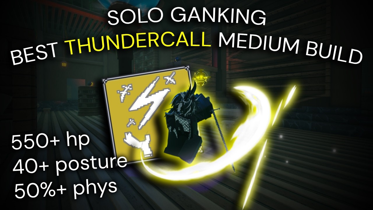 SOLO GANKING ON THE BEST THUNDERCALL MEDIUM BUILD | DEEPWOKEN