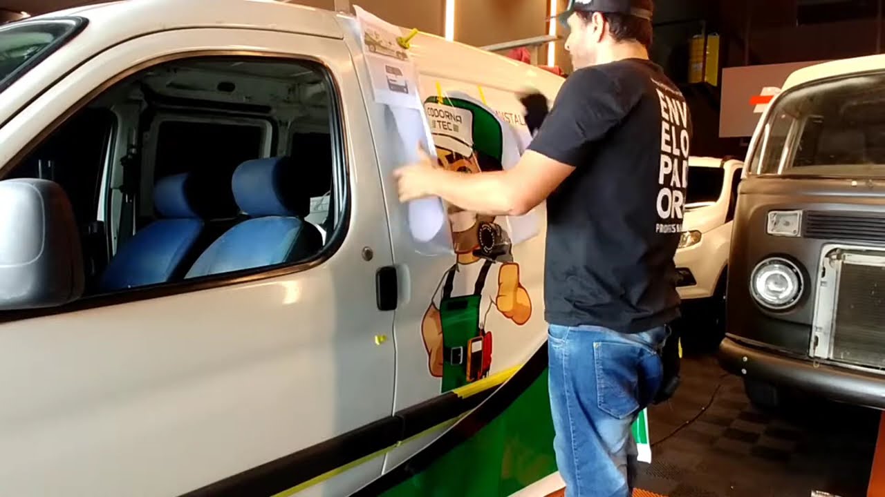 Envelopamento, Dicas, Materiais e o dia a dia da loja. Ep. 2 - Peugeot Partner com adesivo impresso