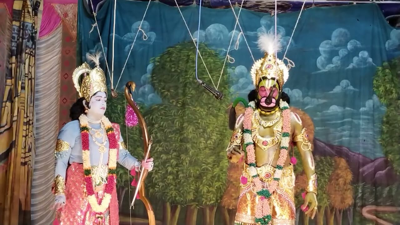 శ్రీరామాంజనేయ యుద్ధం వార్ సీన్ // రాజమండ్రి లతాశ్రీ శ్రీరాముడు పాత్రలో