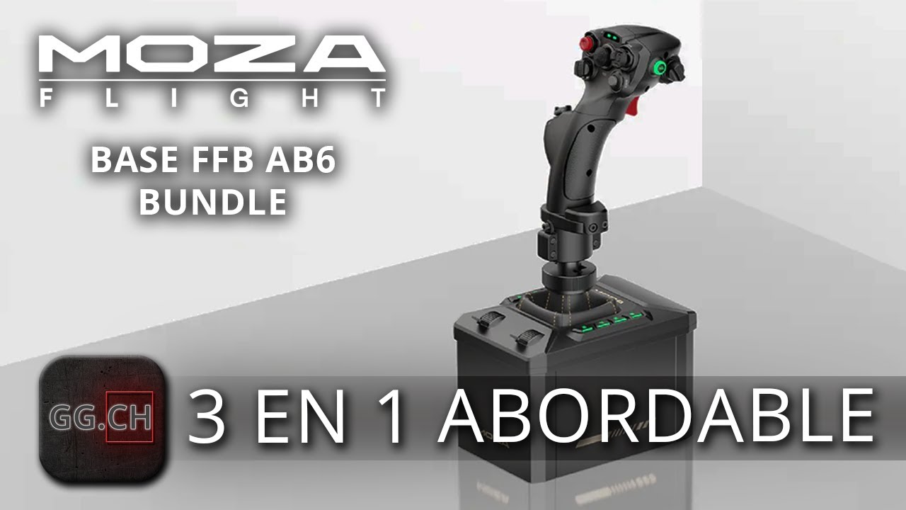 MOZA AB6 FFB Base - FR - Hardware | Parfaite pour se lancer dans le vol FFB sans se ruiner