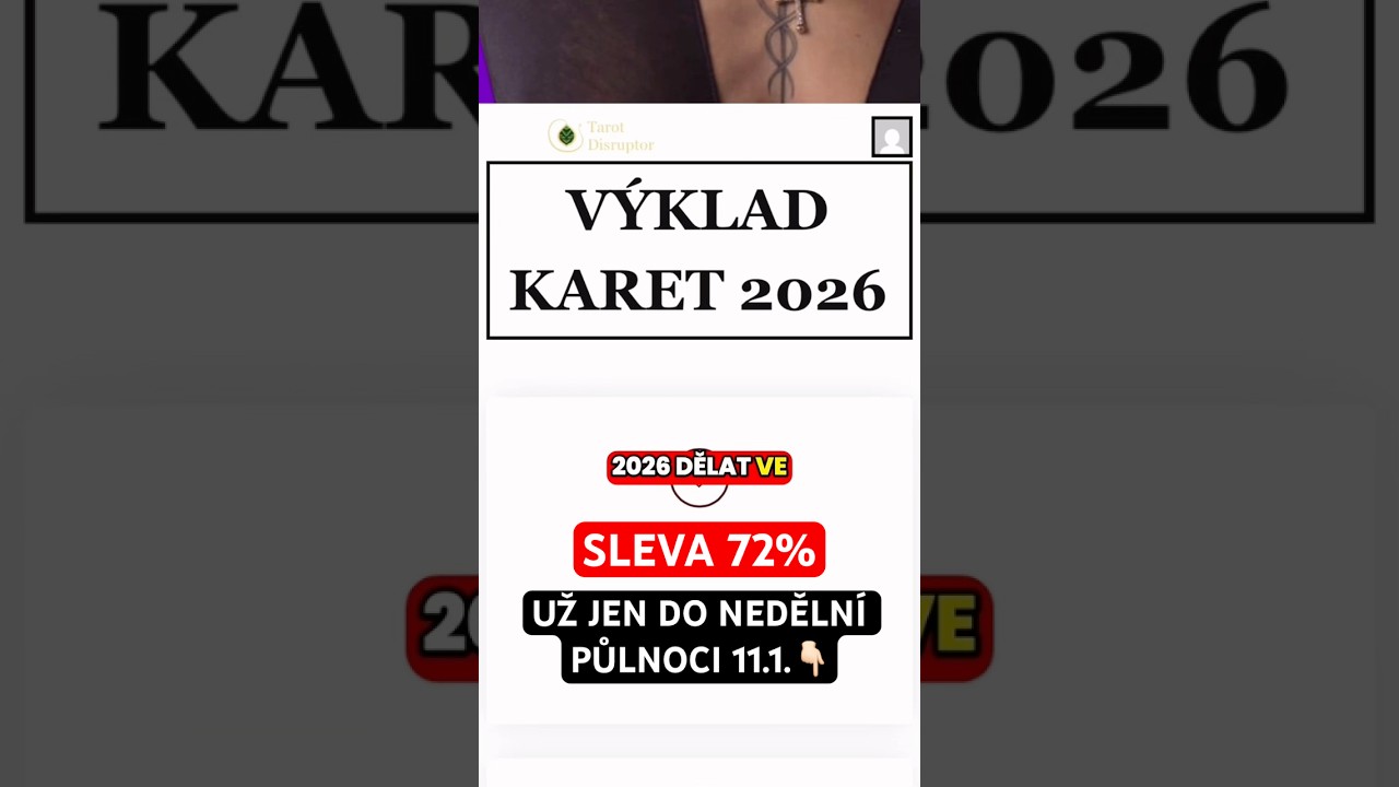 😱 SLEVA 72% POUZE DO ZÍTŘEJŠÍ PŮLNOCI 11. 1.🚨👇