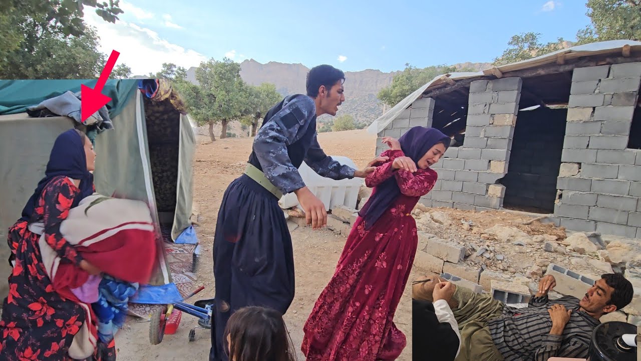 Rajab's wife threw the girls' things out of the tent and Haniyeh decided to return to the mountain