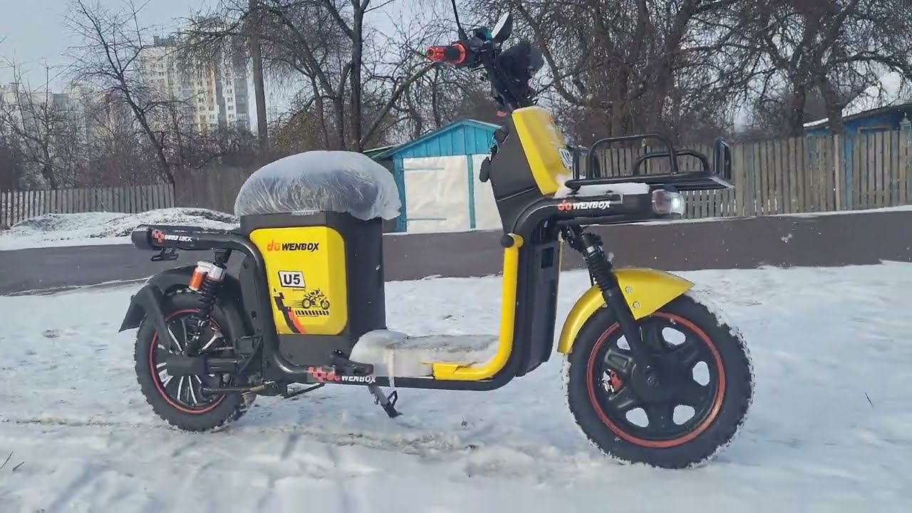 Wenbox u5 самый комфортный и большой электровелосипед, обзор и тест-драйв зимой🔥🔥🔥