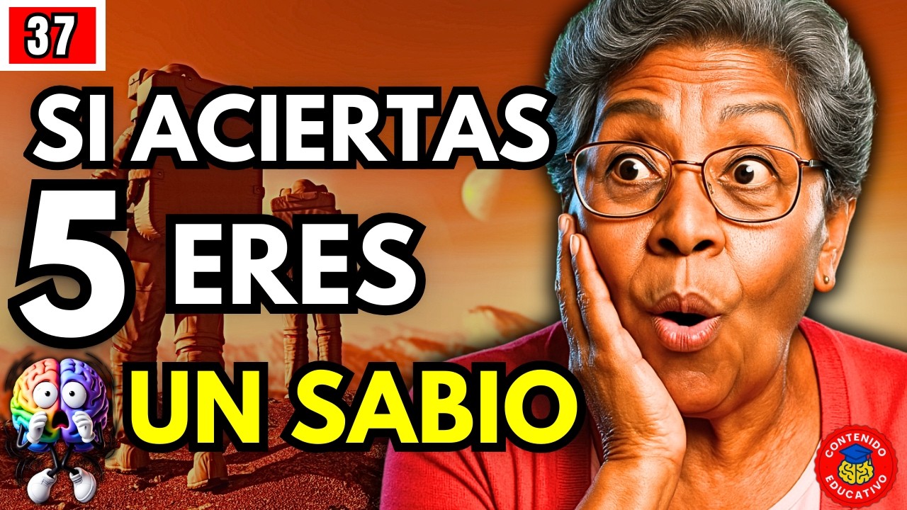 25 PREGUNTAS que el 90% NO SABE | Quiz de CULTURA GENERAL