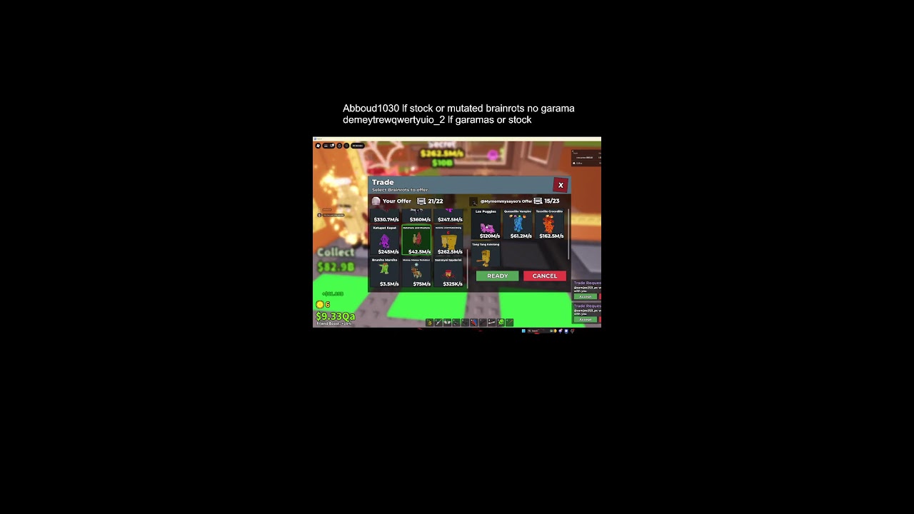 trading noobini to dragon 5#live #sab #stealabrainrot #fyp #trading