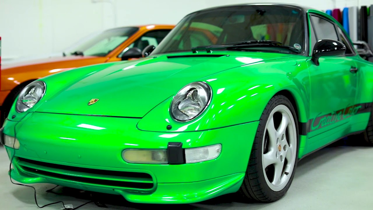 Creative Color Porsche 911 Green Envy 3M 1080 Vehicle Vinyl Wrap