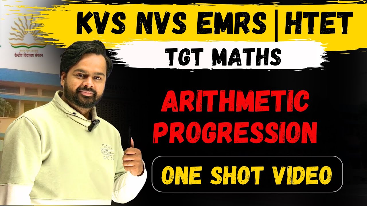 Arithmetic Progression For KVS NVS EMRS TGT Maths By MasterSetu | A.P. For HTET TGT Maths
