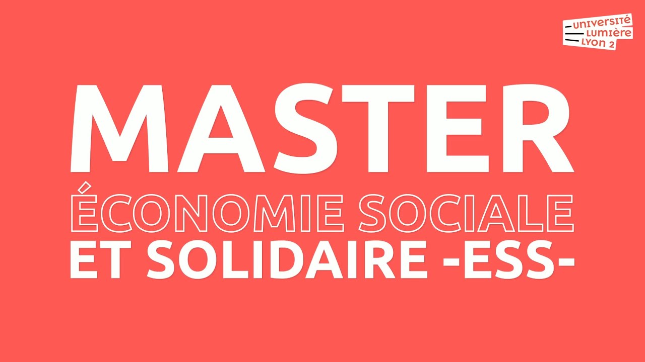 Master Économie sociale et solidaire - ESS (version longue)
