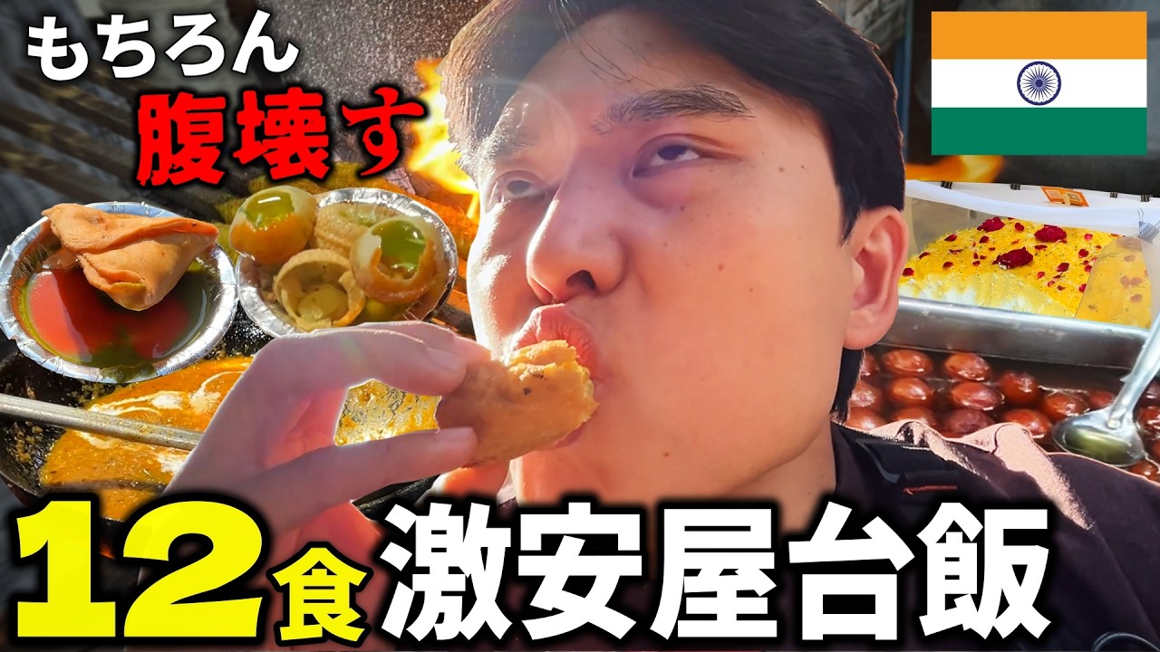 インドの激安屋台12軒食べ歩いて腹壊したら最高でした。