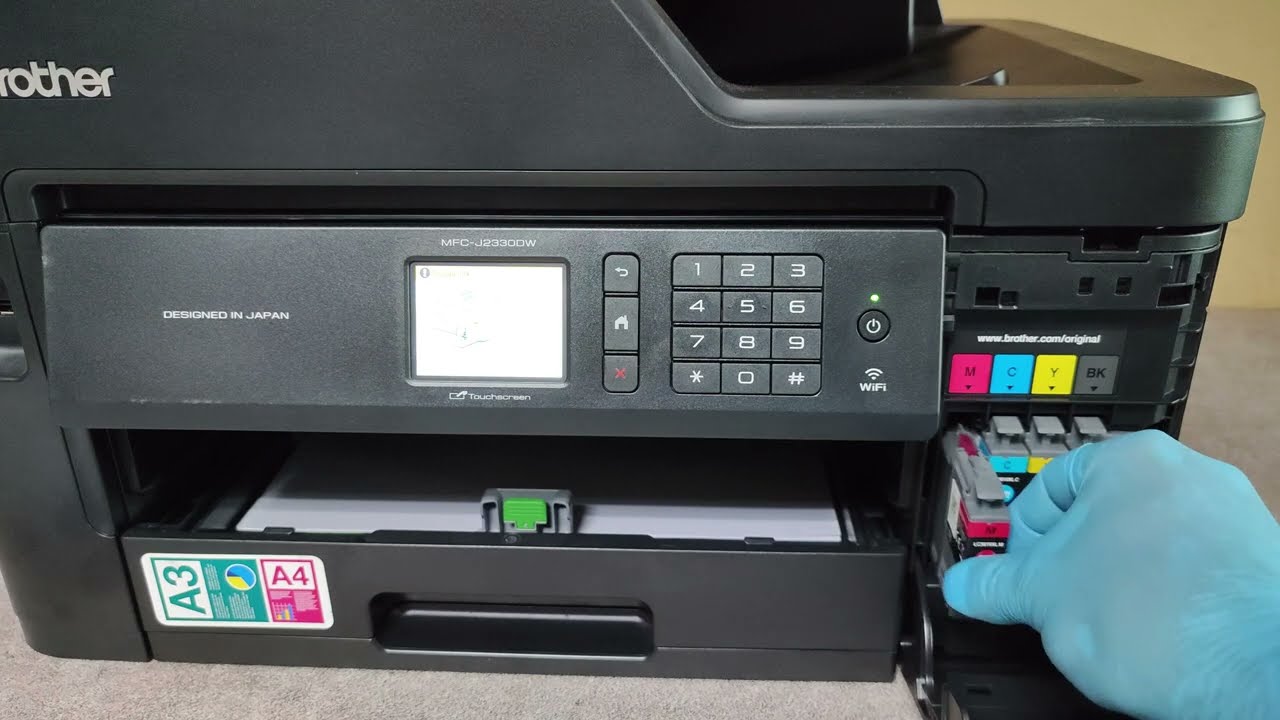 HOW TO REPLACE THE INK ON BROTHER MFC-J2330DW, MFC-J2730DW, MFC-J5330DW, MFC-J5730DW, MFC-J5930DW