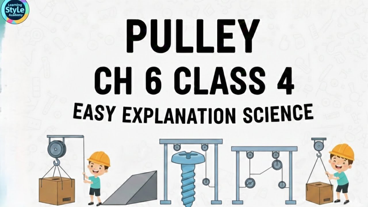 What is a Pulley? | Simple Machines | Class 4 Science Chapter 6 | Easy Explanation