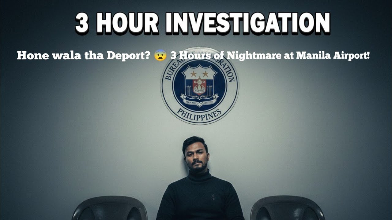 Hone wala tha Deport? 😨 3 Hours of Nightmare at Philippines Airport! (True Story)
