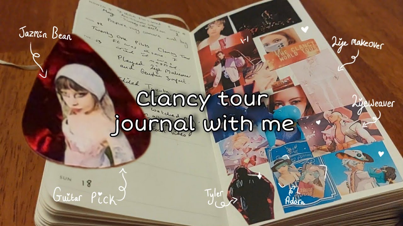 Clancy tour journal with me & packing a guitar pick order