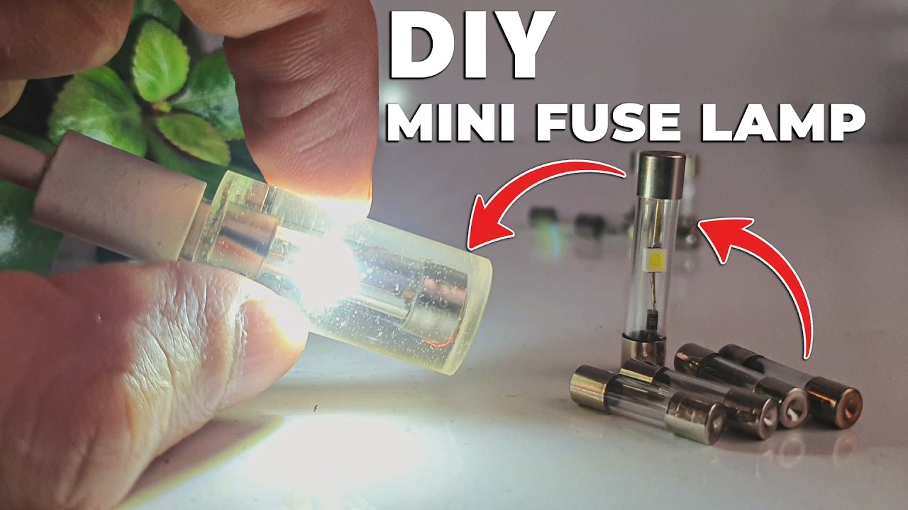 [Satisfying] I Made an LED Lamp from a Glass Fuse &mdash; and It Works!