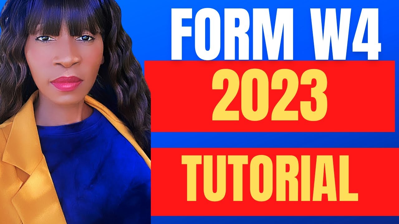 HOW to FILL out IRS FORM W4 2023