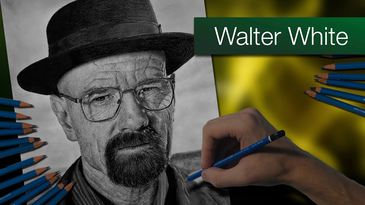 Walter White - Heisenberg | Dibujo a lápiz | Speed Drawing