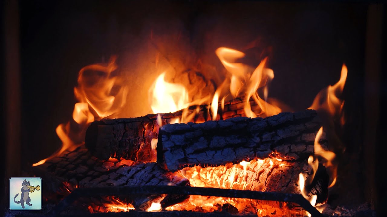 12 Hour Cozy Fireplace 4K 🔥 Crackling Fire Sounds for Sleep, Study, Relaxation (No Music)