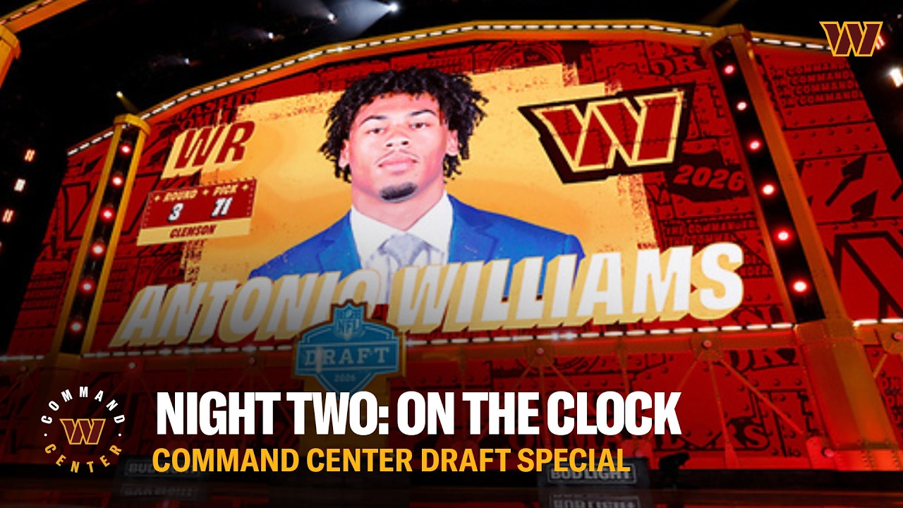 Command Center LIVE: On the Clock for Round 3 of the NFL Draft! | Washington Commanders