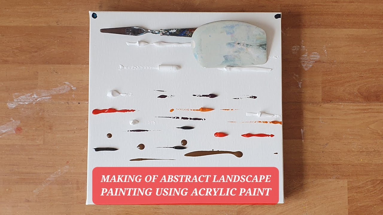 Semi Abstract Landscape Demonstration / Super Easy Beginner Art Tutorial