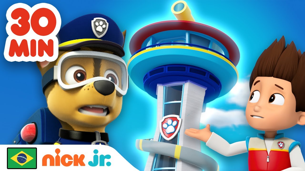 Patrulha Canina | Missões da Torre de Observação da Patrulha Canina por 30 Minutos! | Nick Jr.