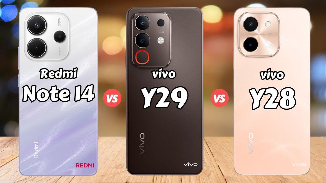 Redmi Note 14 4G vs vivo Y29 vs vivo Y28