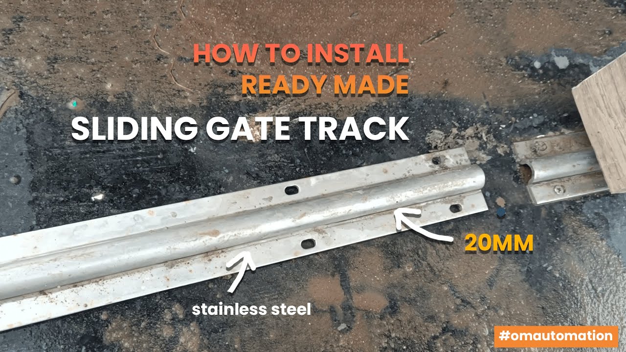 How To Install Sliding Gate Track | OM AUTOMATION