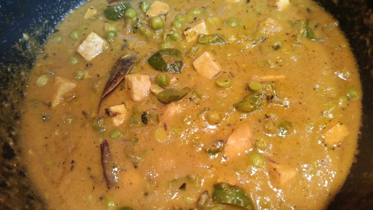 Mattar Paneer Recipe 