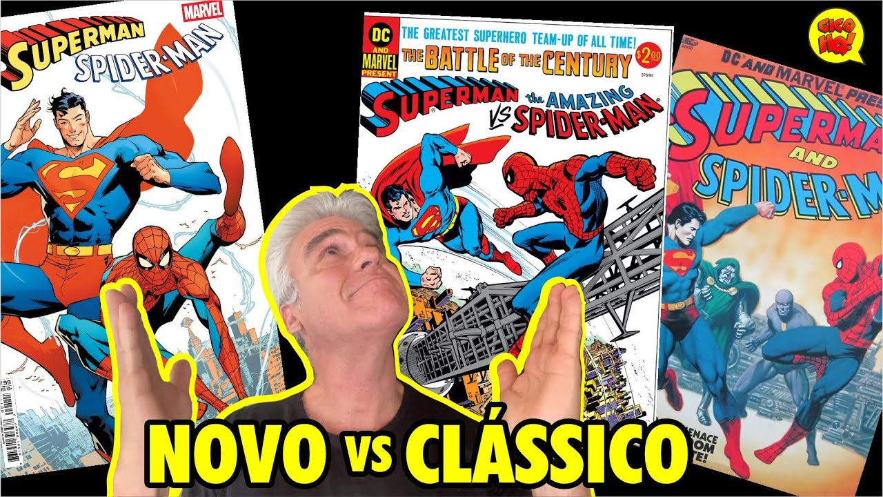 Superman / Homem-Aranha:  NOVO Crossover X  Clássico!