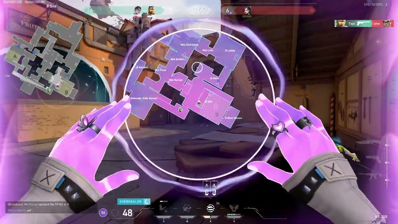 26 kills (12 deaths) Clove Primordium Vandal 2 Triple, Ascent Unrated 34% HS