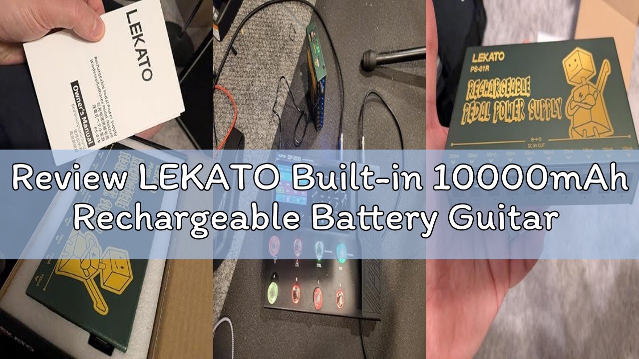 Review LEKATO Built-in 10000mAh Rechargeable Battery Guitar Pedal Power Supply, 10 Isolated DC Outpu