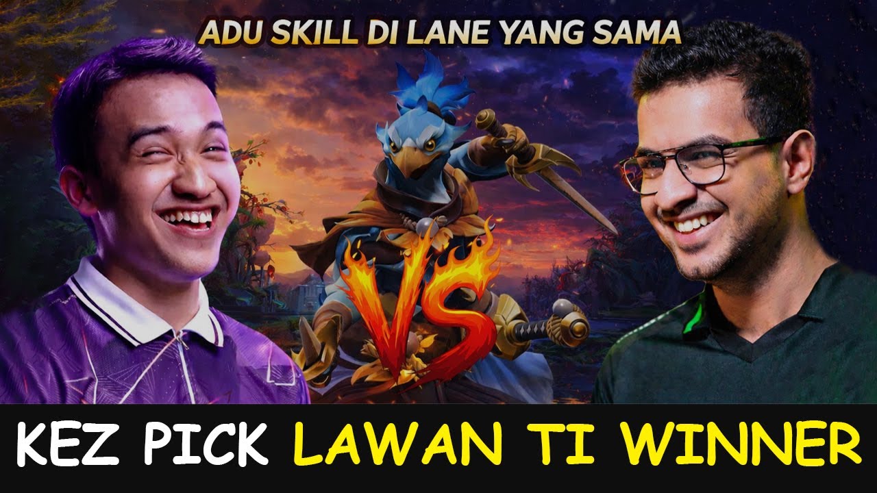 GELO KETEMU ADU SKILL DI LANE YANG SAMA TANPA RAGU KEZ PICK - JIKROY KEZ VS AMMAR MK MALRINE DOTA 2